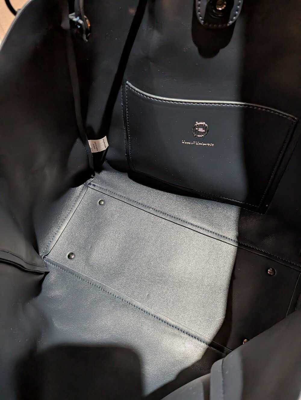 House Of Harlow 1960 NWT Luxe Tote, Shoulder Bag Dark Blue - Picture 5 of 13